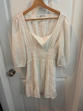 Reformation Square Neckline 100% cotton Mini Dress (size Medium/6)